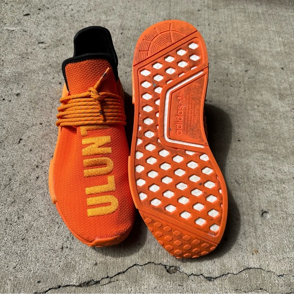 adidas Pharrell NMD Human Race orange neon comfortable streetwear minimalist - Picture 4 of 6